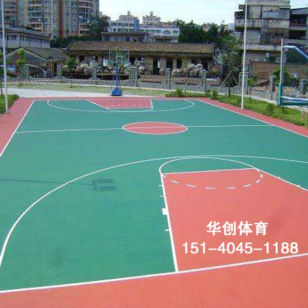 临高县硅PU篮球场设计